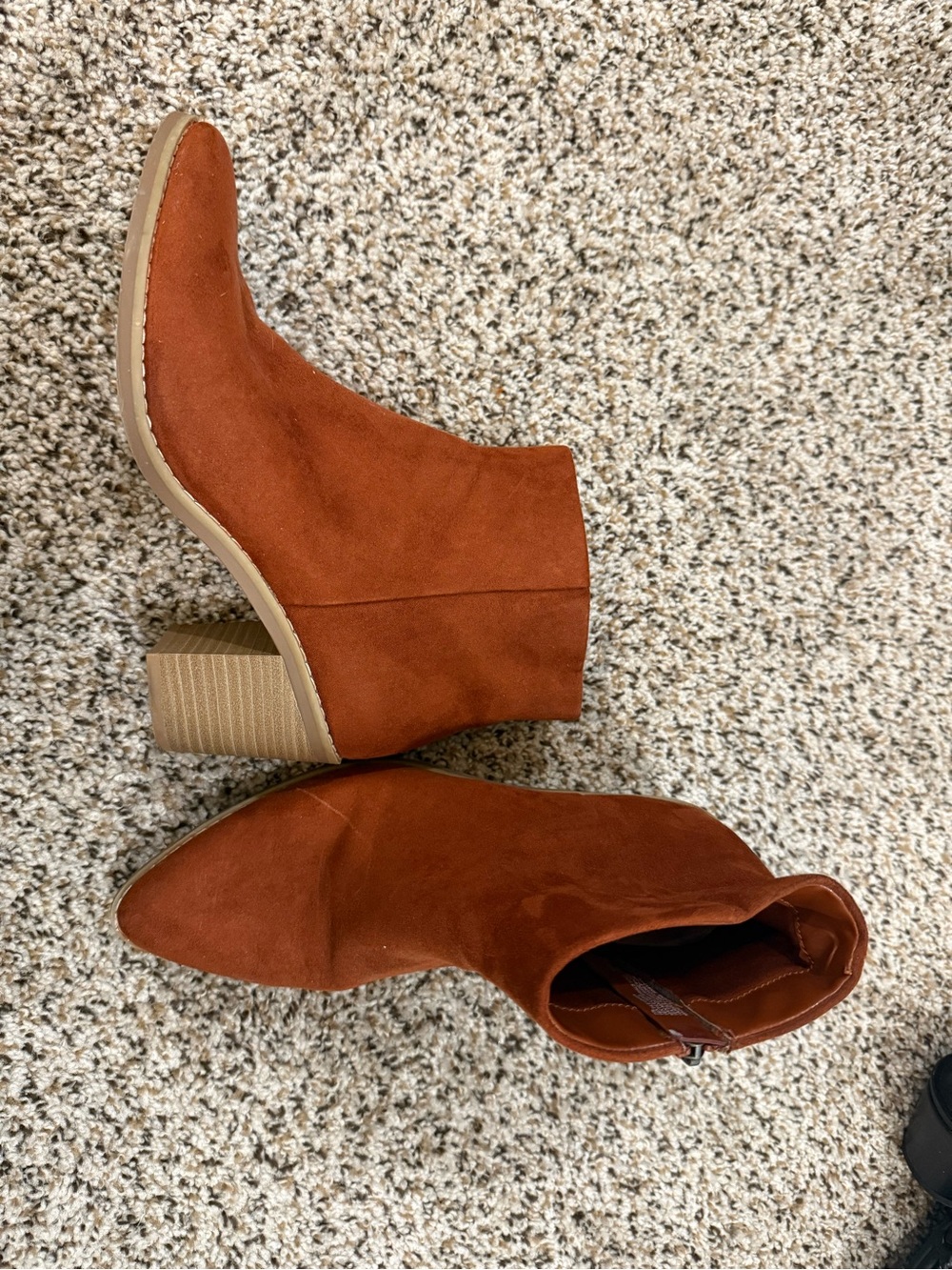 Burnt Orange Booties
